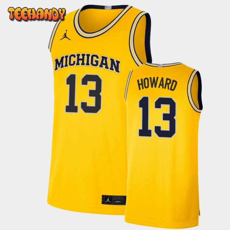 Men’s Michigan Wolverines Jett Howard Maize Limited Jersey