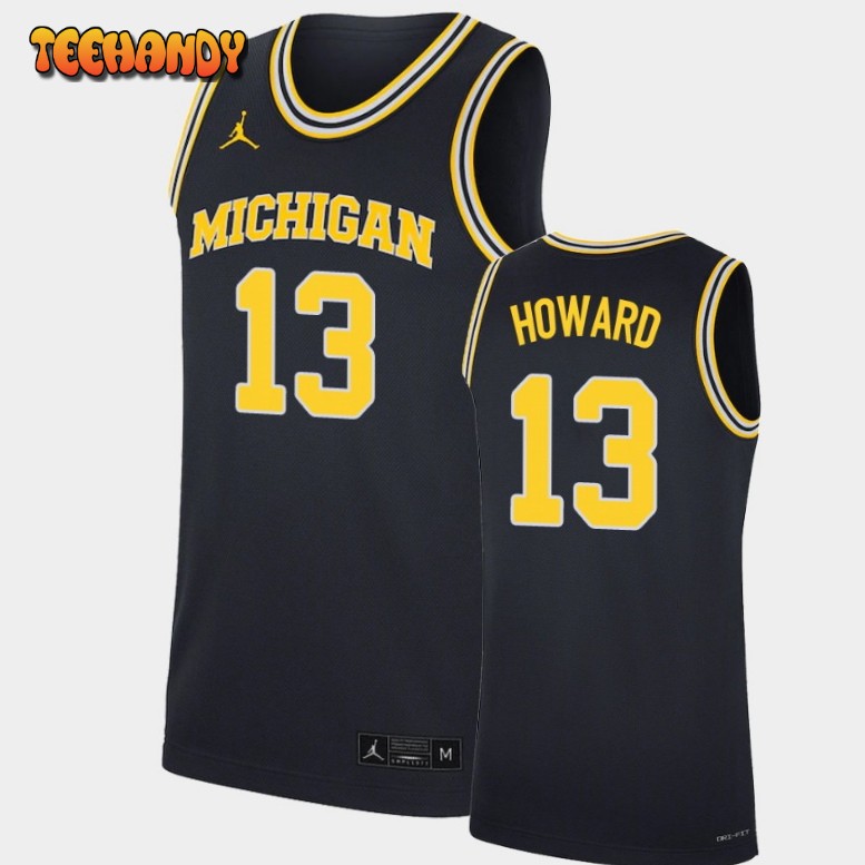 Men’s Michigan Wolverines Jett Howard Navy Replica Jersey