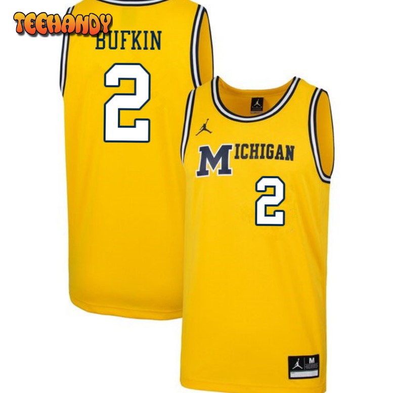 Men’s Michigan Wolverines Kobe Bufkin College Basketball Throwback Jersey