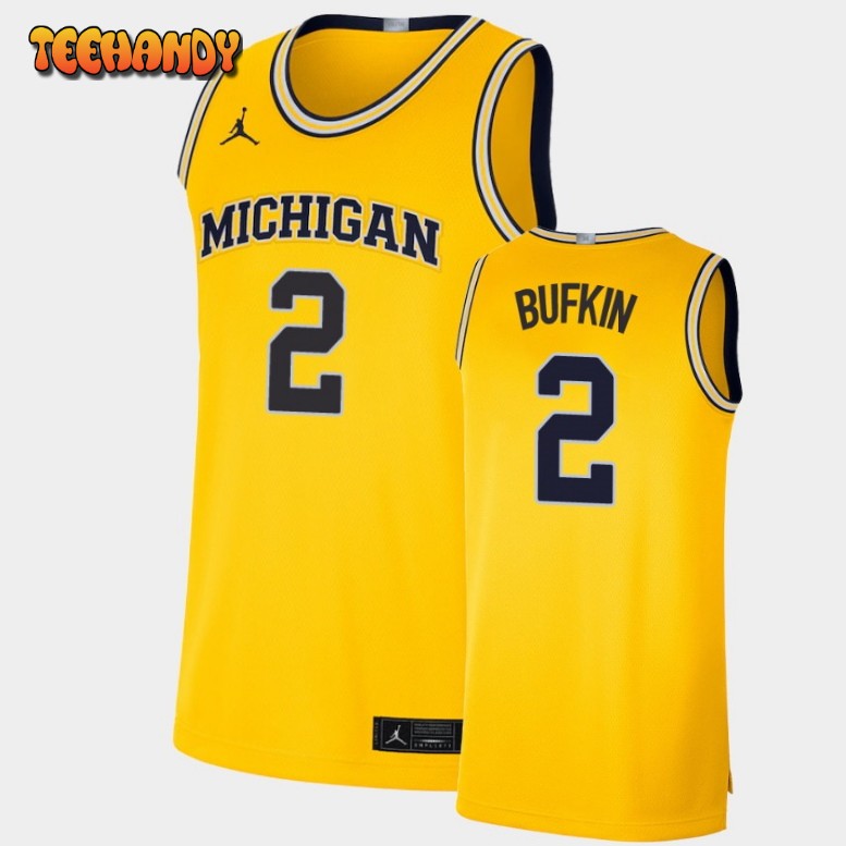 Men’s Michigan Wolverines Kobe Bufkin Maize Limited Basketball Jersey