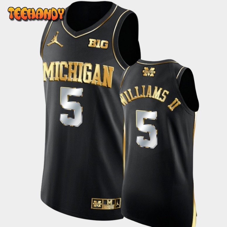 Men’s Michigan Wolverines Terrance Williams II Black College Basketball  Jersey