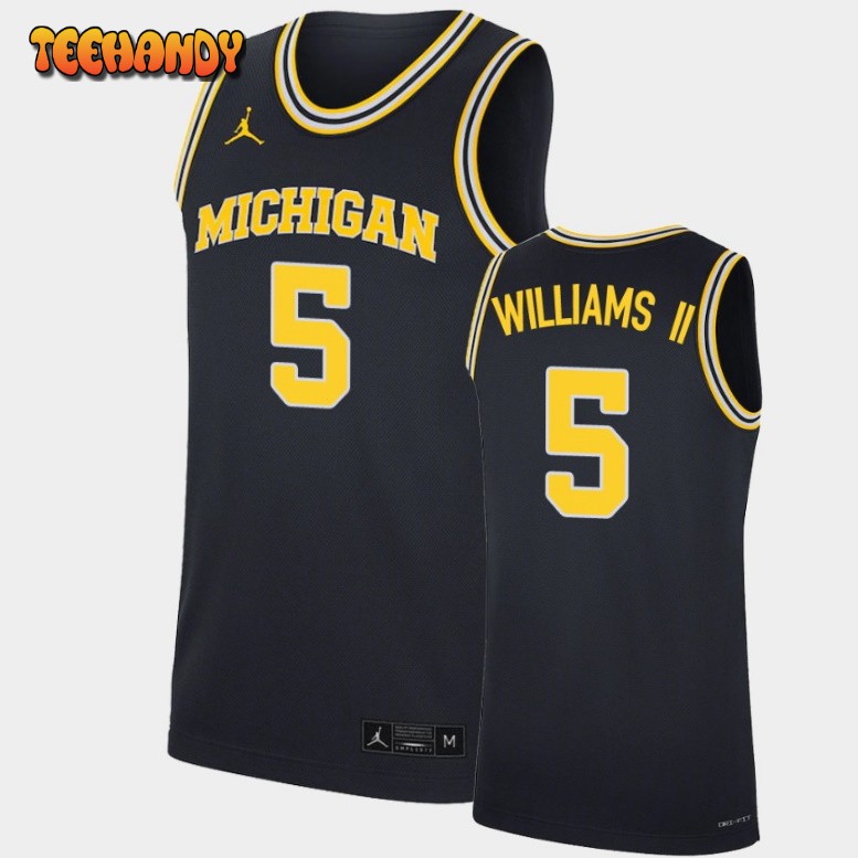 Men’s Michigan Wolverines Terrance Williams II Navy Replica Jersey