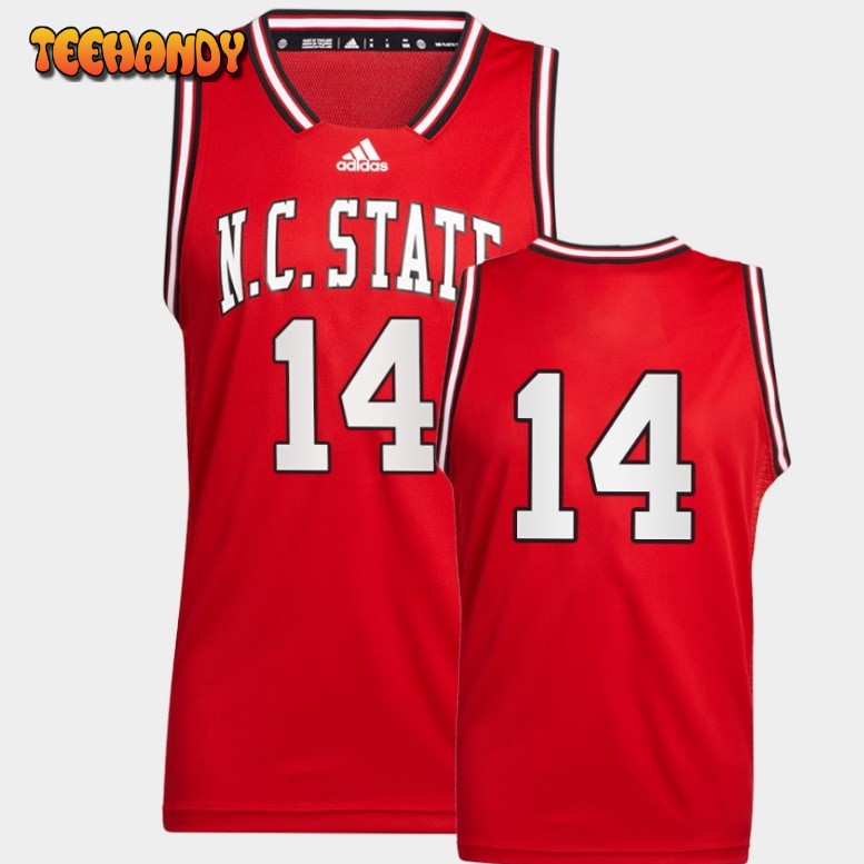 Men’s NC State Wolfpack Casey Morsell Red Reverse Retro College Jersey