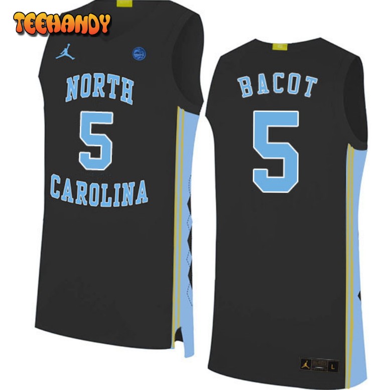 Men’s North Carolina Tar Heels Armando Bacot College Basketball Black Jersey