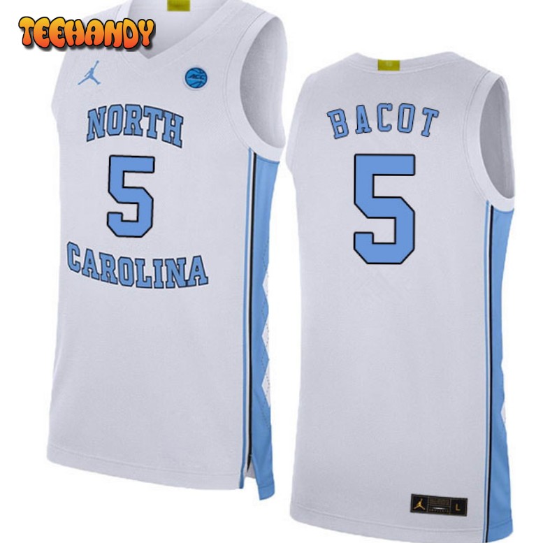 Men’s North Carolina Tar Heels Armando Bacot College Basketball White Jersey