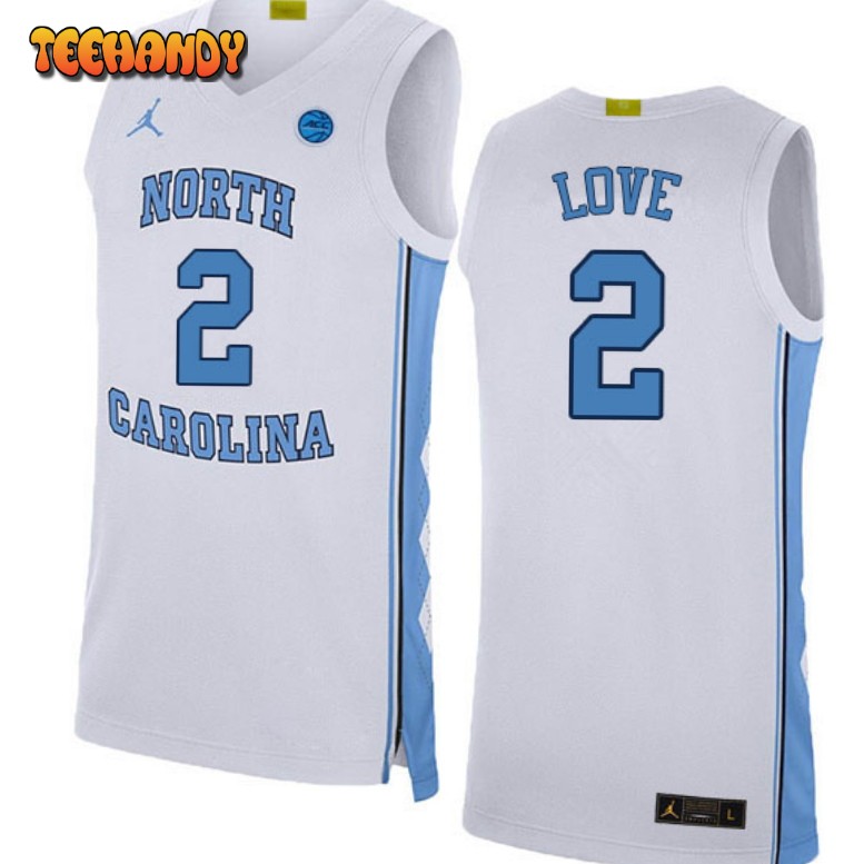 Men’s North Carolina Tar Heels Caleb Love College Basketball White Jersey