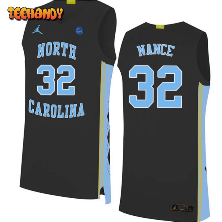 Men’s North Carolina Tar Heels Pete Nance College Basketball Black Jersey