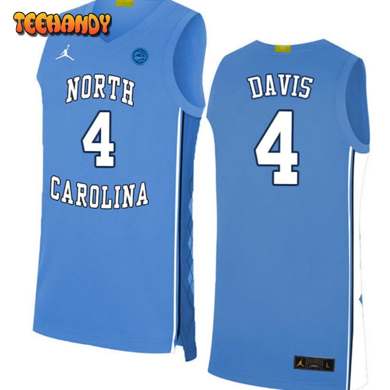 Men’s North Carolina Tar Heels RJ Davis College Basketball Blue Jersey