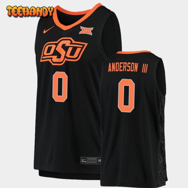 Men’s Oklahoma State Cowboys Avery Anderson III Black Replica Basketball Jersey