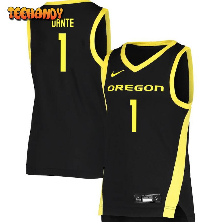 Men’s Oregon Ducks N’Faly Dante College Basketball Black Jersey