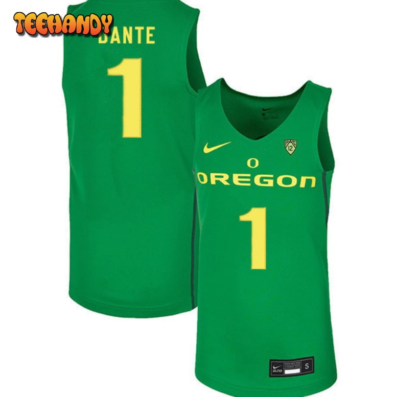 Men’s Oregon Ducks N’Faly Dante Green College Basketball Jersey