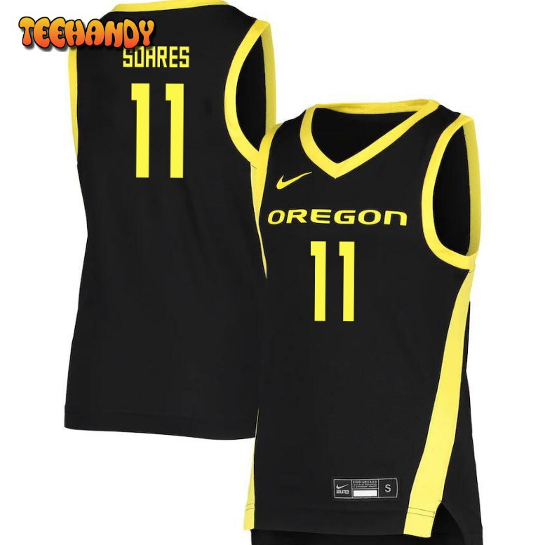 Men’s Oregon Ducks Rivaldo Soares College Basketball Black Jersey