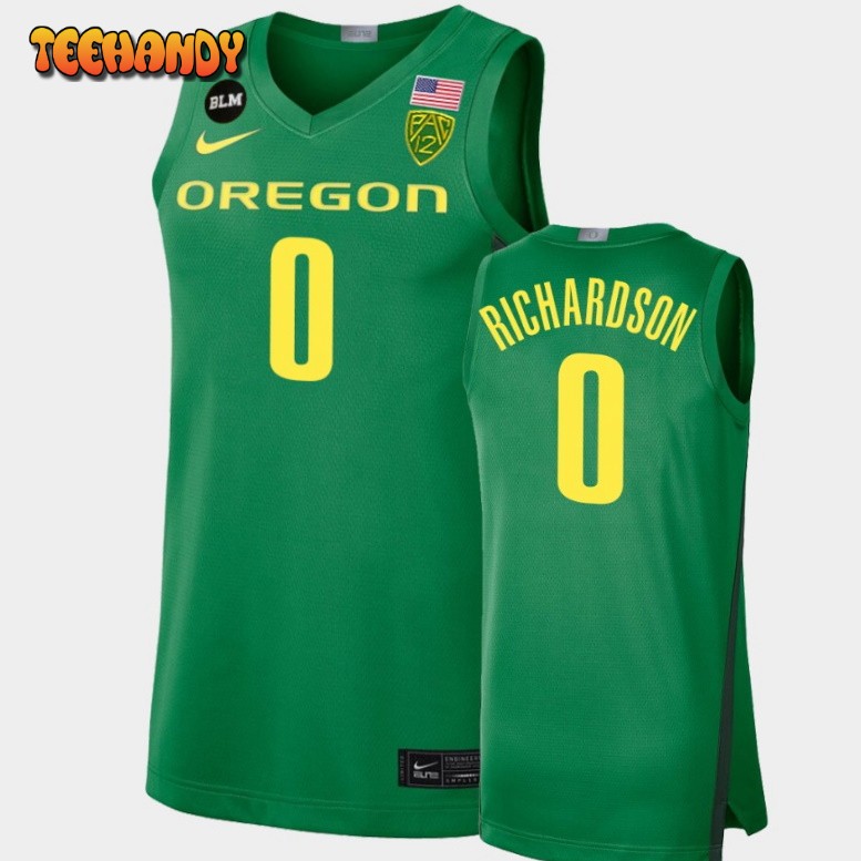 Men’s Oregon Ducks Will Richardson Green College BLM Limited Jersey