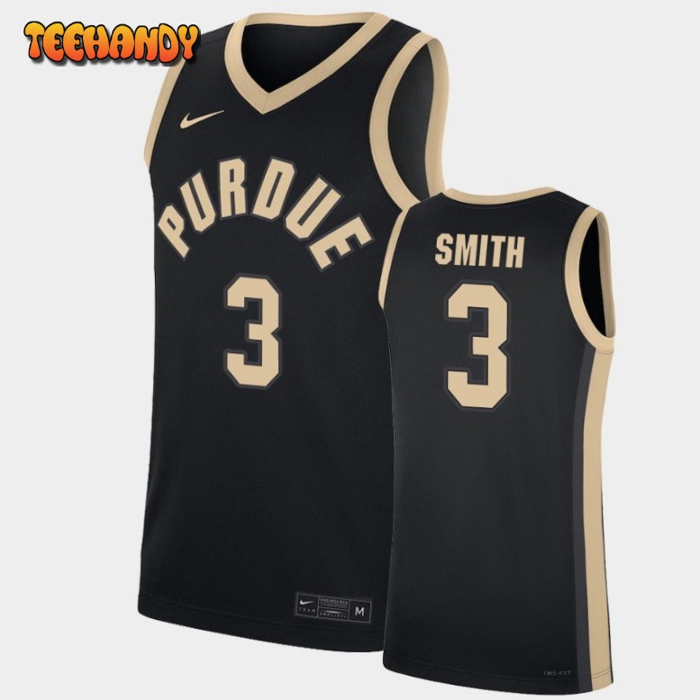 Men’s Purdue Boilermakers Braden Smith Black Replica Jersey