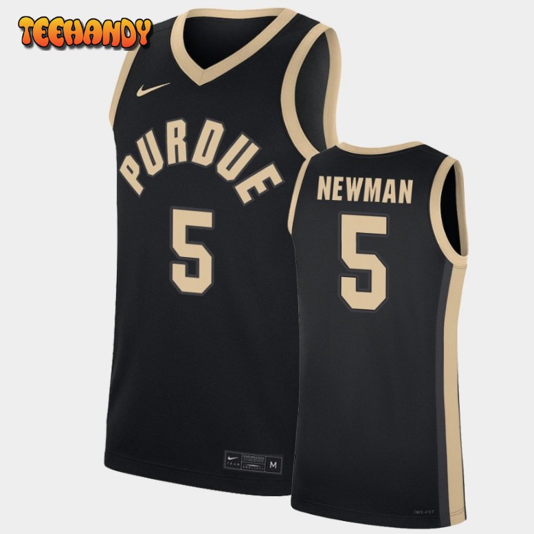 Men’s Purdue Boilermakers Brandon Newman Black Replica Jersey