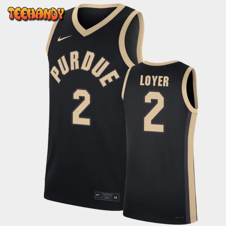 Men’s Purdue Boilermakers Fletcher Loyer Black Replica Jersey