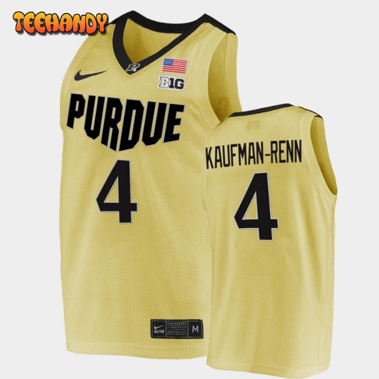 Men’s Purdue Boilermakers Trey Kaufman-Renn Gold College Basketball Jersey