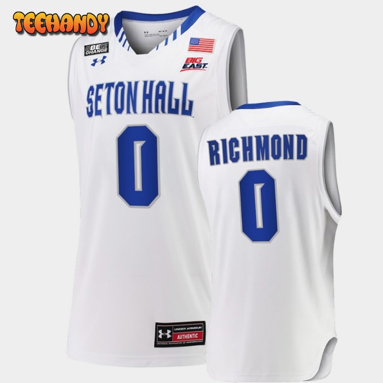 Men’s Seton Hall Pirates Kadary Richmond White College Replica Jersey