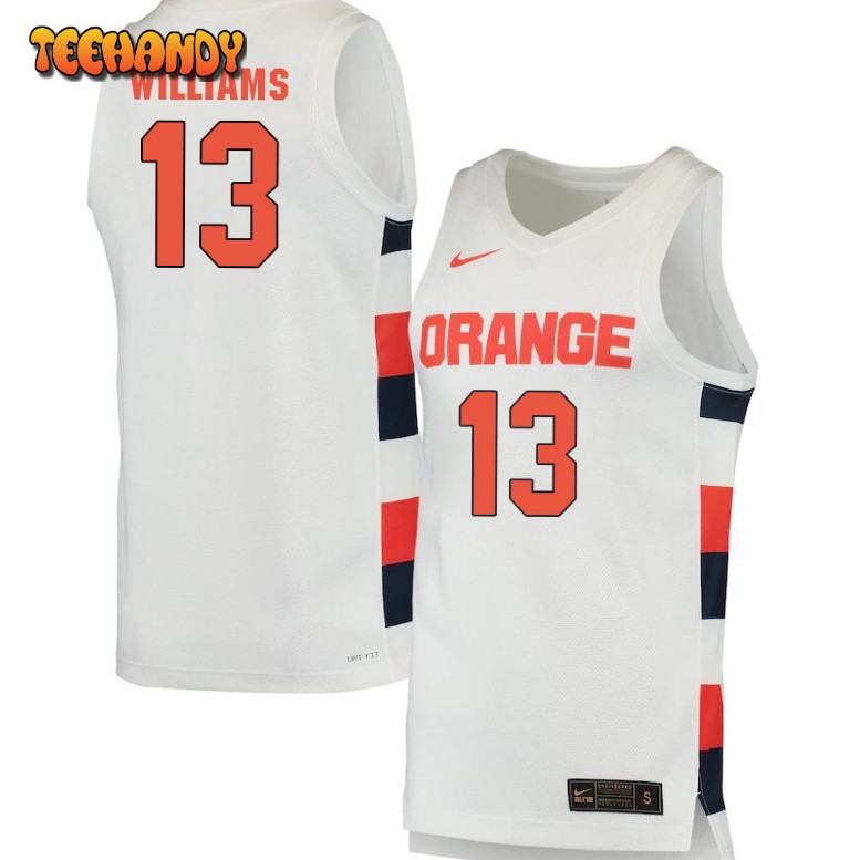 Men’s Syracuse Orange Benny Williams College Basketball Jerseys White