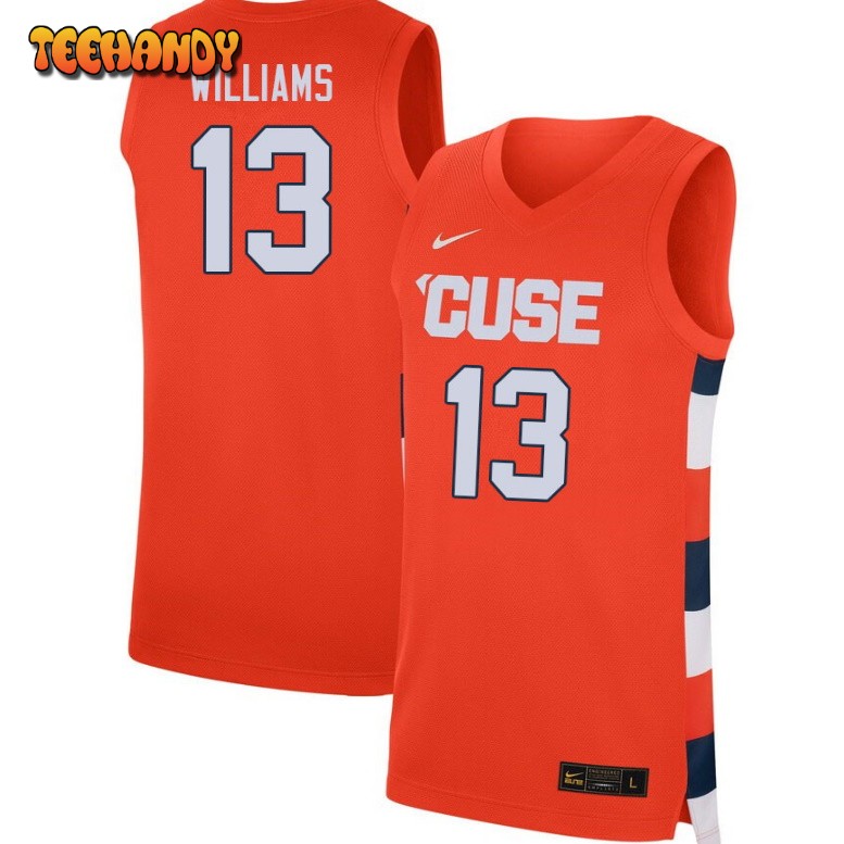 Men’s Syracuse Orange Benny Williams College Basketball Orange Jersey