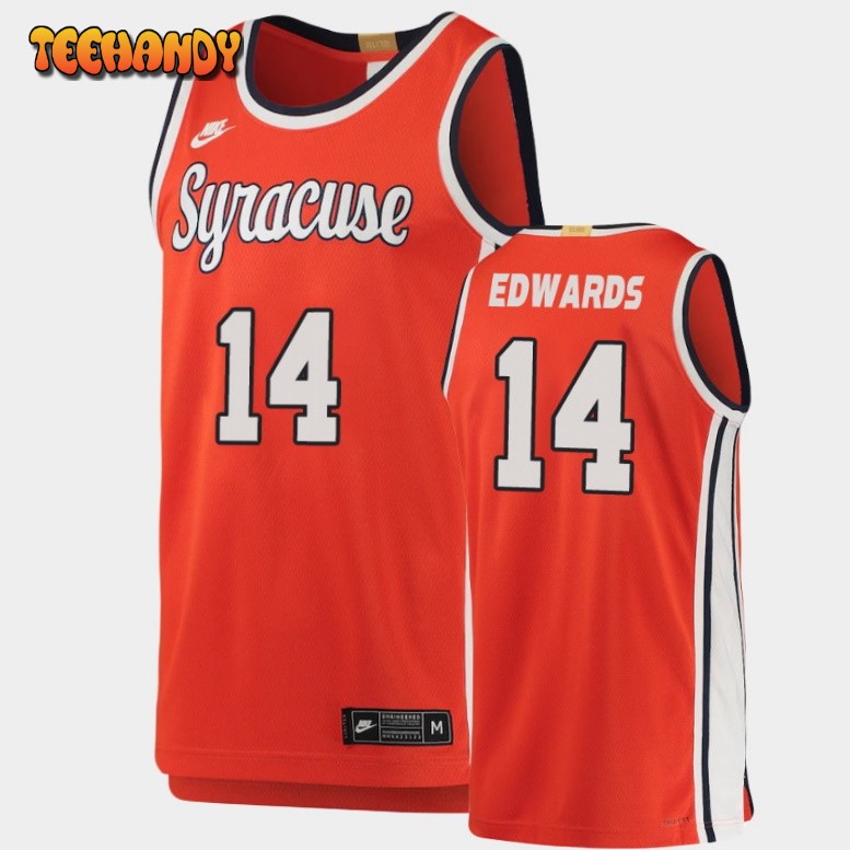 Men’s Syracuse Orange Jesse Edwards Orange Limited Retro Basketball Jersey