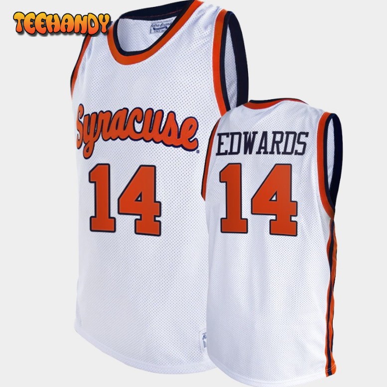 Women's Jesse Edwards Syracuse Orange Replica Retro Basketball Jersey -  White