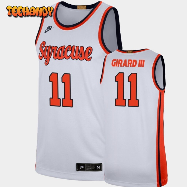 Men’s Syracuse Orange Joseph Girard III White College Basketball Jersey