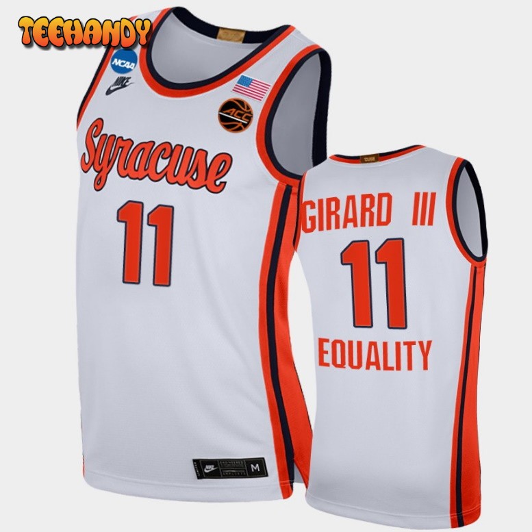 Men’s Syracuse Orange Joseph Girard III White Madness Sweet 16 Equality Jersey