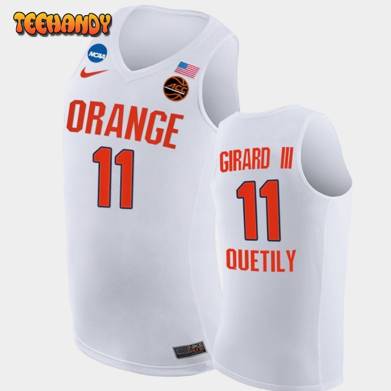 Men’s Syracuse Orange Joseph Girard III White Madness Sweet 16 Replica Jersey