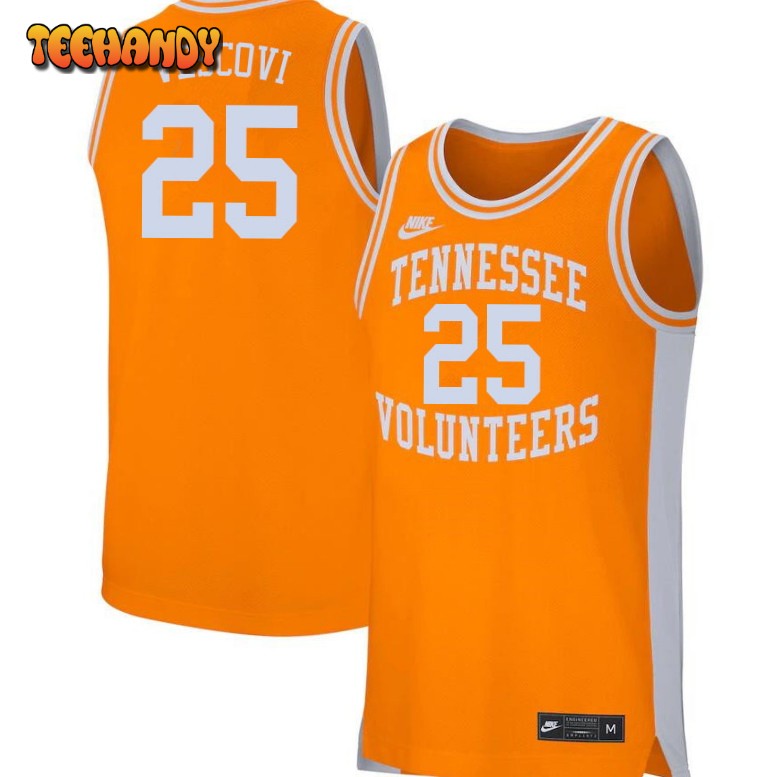 Men’s Tennessee Volunteers Santiago Vescovi College Basketball Orange Jersey