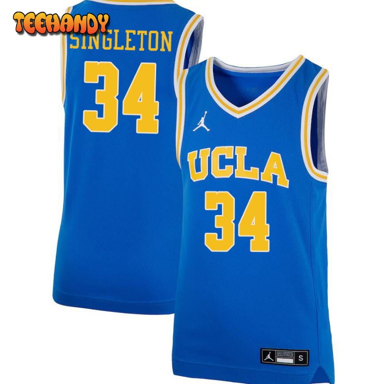 Men’s UCLA Bruins David Singleton College Basketball Blue Jersey