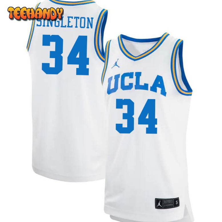 Men’s UCLA Bruins David Singleton College Basketball White Jersey