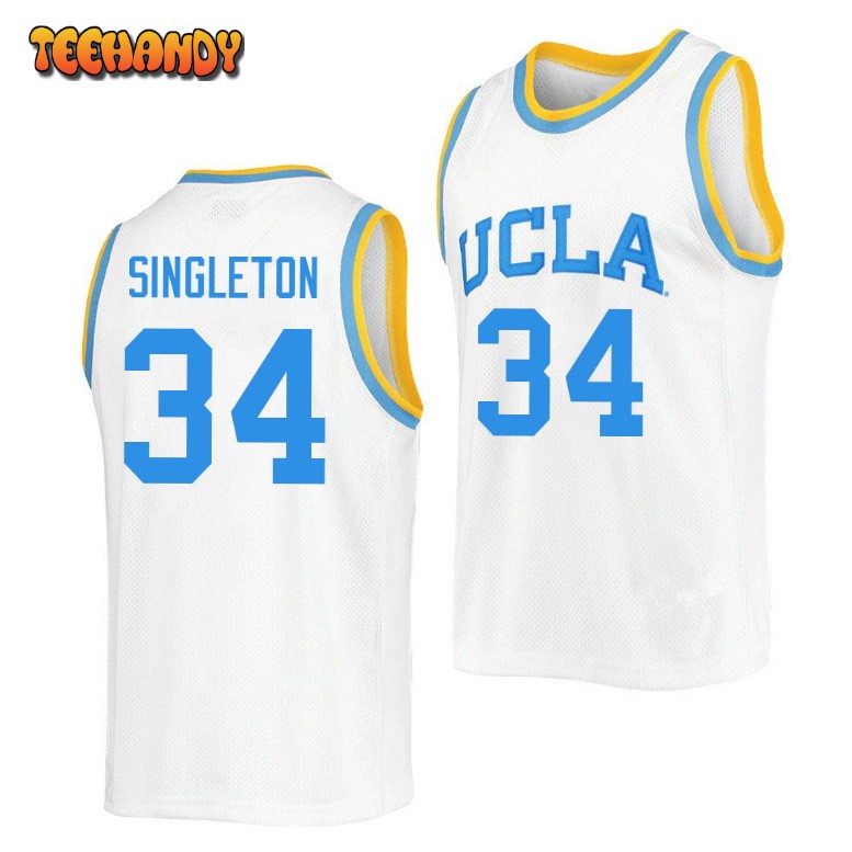 Men’s UCLA Bruins David Singleton College Retro White Jersey