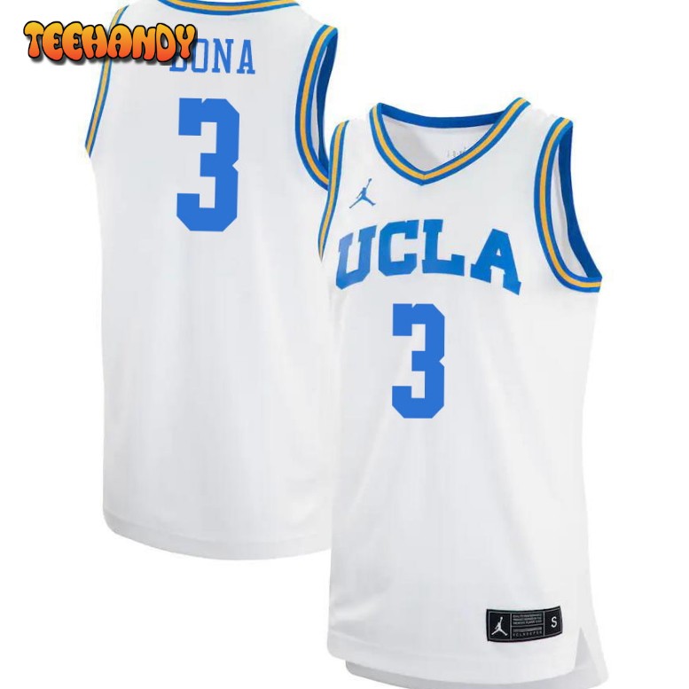 Men’s UCLA Bruins Jordan Brand Adem Bona College Basketball White Jersey