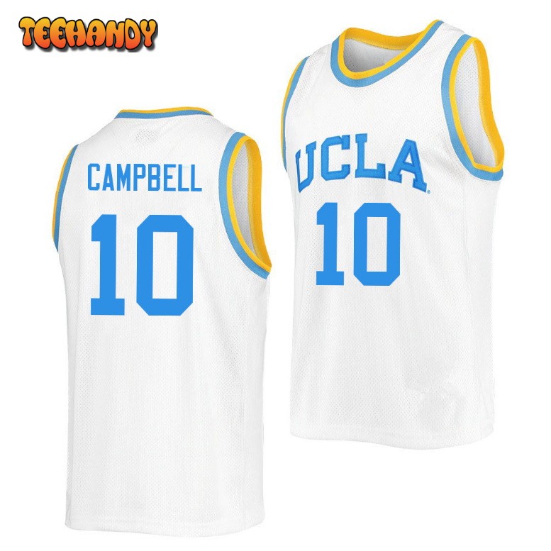 Men’s UCLA Bruins Tyger Campbell College Retro White Jersey