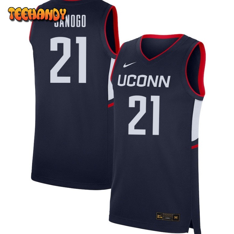 Men’s Uconn Huskies Adama Sanogo Navy College Basketball Jersey