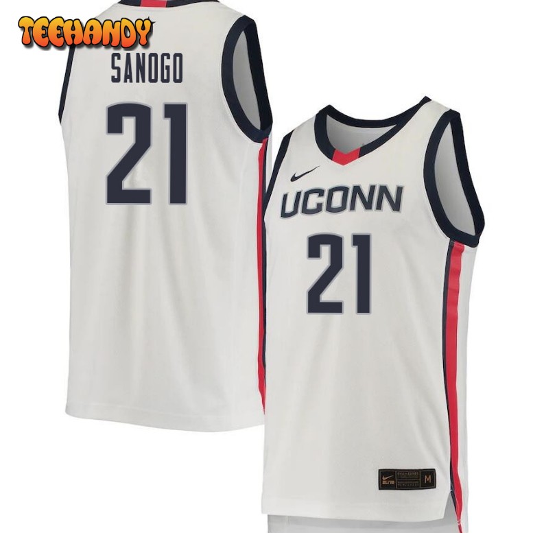 Men’s Uconn Huskies Adama Sanogo White College Basketball Jersey