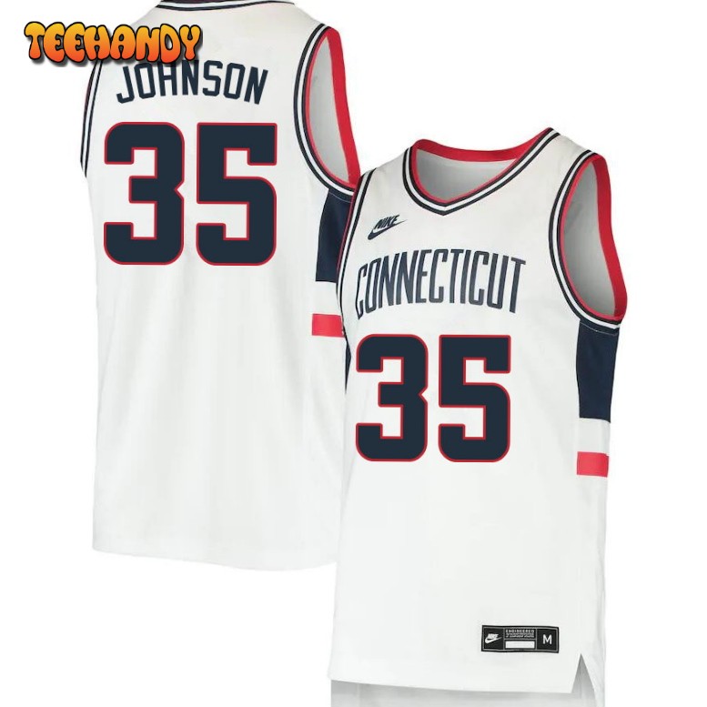 Men’s Uconn Huskies Samson Johnson College Basketball Throwback Jersey