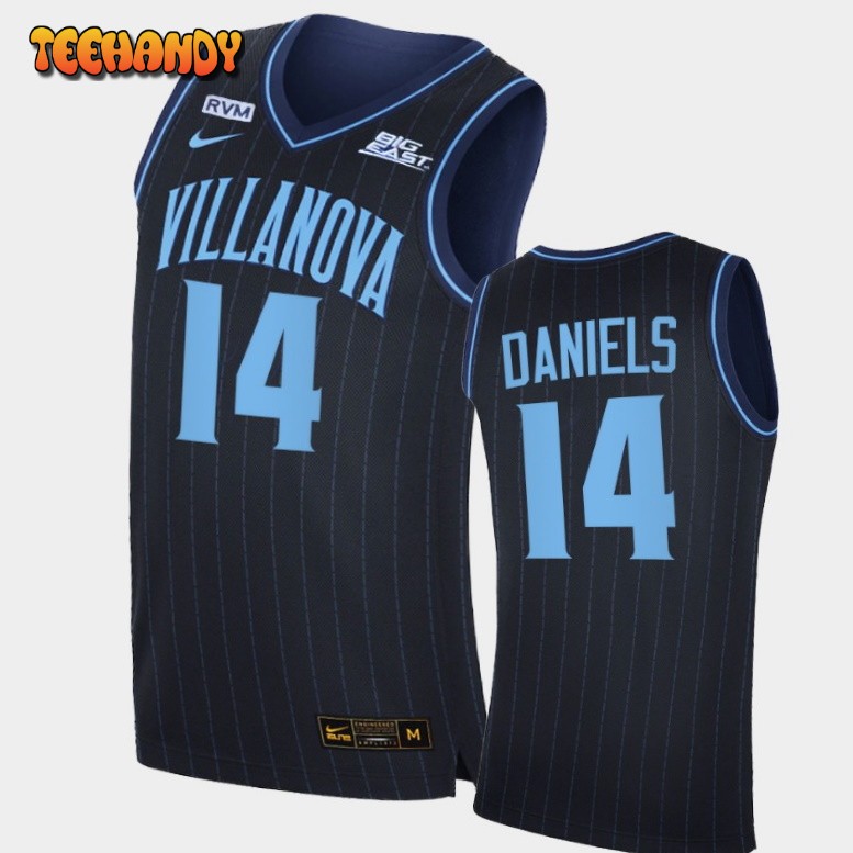 Men’s Villanova Wildcats Caleb Daniels Navy College Basketball Big East Jersey