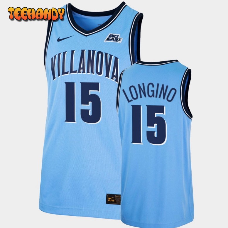 Men’s Villanova Wildcats Jordan Longino Blue College Basketball Jersey