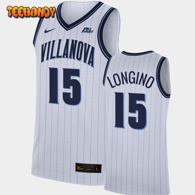 Men’s Villanova Wildcats Jordan Longino White College Basketball Home Jersey