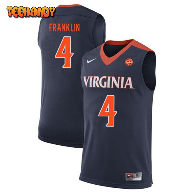 Men’s Virginia Cavaliers Armaan Franklin College Basketball Navy Jersey