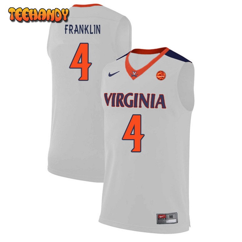 Men’s Virginia Cavaliers Armaan Franklin College Basketball White Jersey