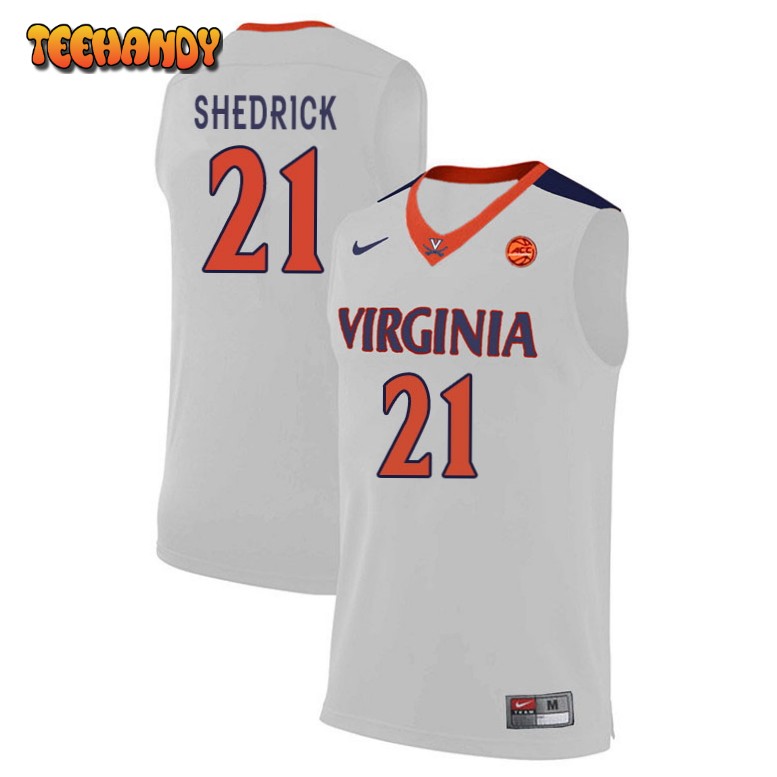 Men’s Virginia Cavaliers Kadin Shedrick College Basketball White Jersey