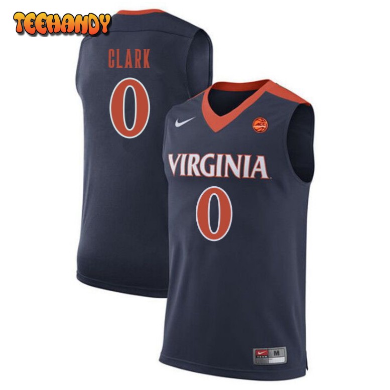 Men’s Virginia Cavaliers Kihei Clark College Basketball Navy Jersey