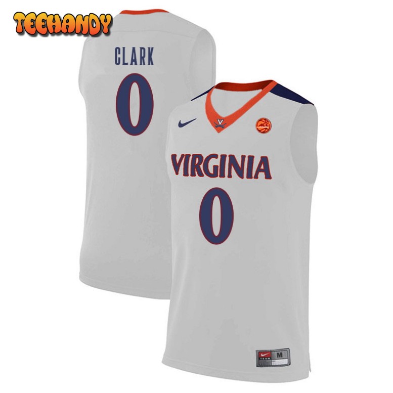 Men’s Virginia Cavaliers Kihei Clark College Basketball White Jersey