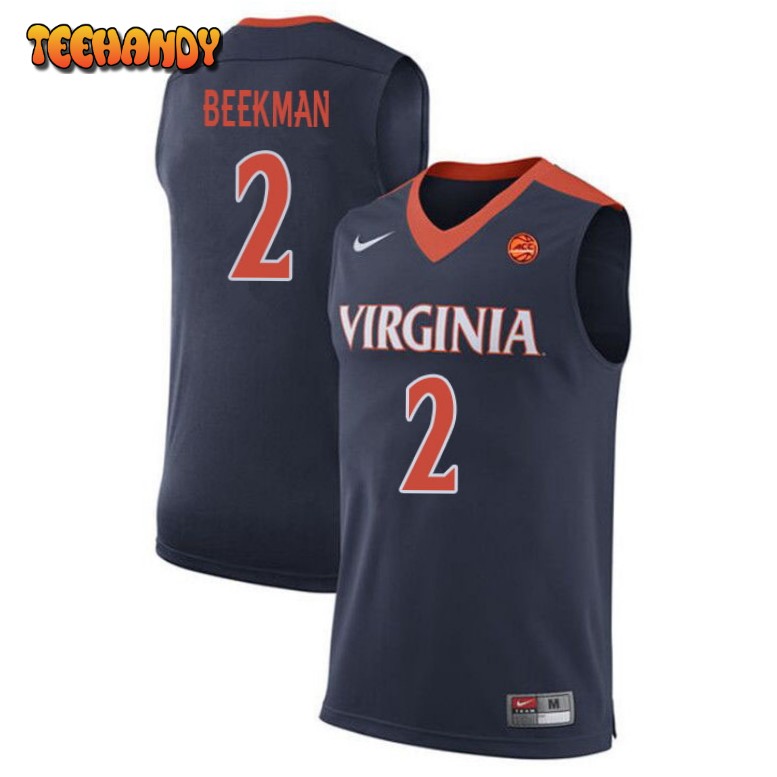 Men’s Virginia Cavaliers Reece Beekman College Basketball Navy Jersey