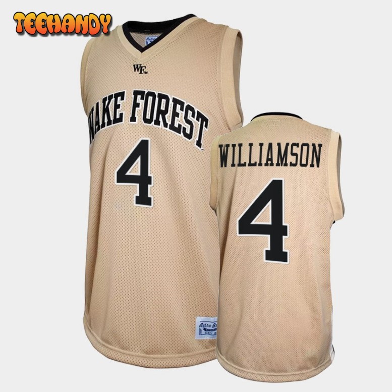 Men’s Wake Forest Demon Deacons Daivien Williamson Gold Retro Jersey