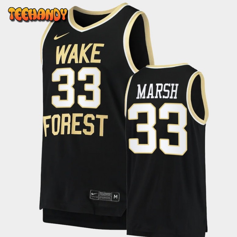 Men’s Wake Forest Demon Deacons Matthew Marsh Black College Jersey