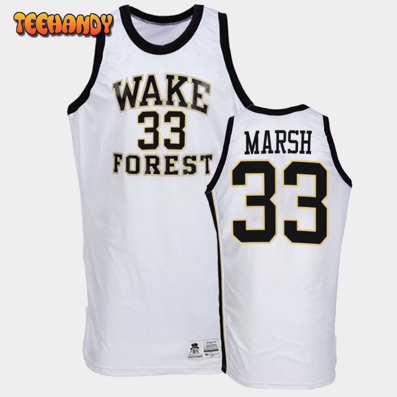 Men’s Wake Forest Demon Deacons Matthew Marsh White College Jersey